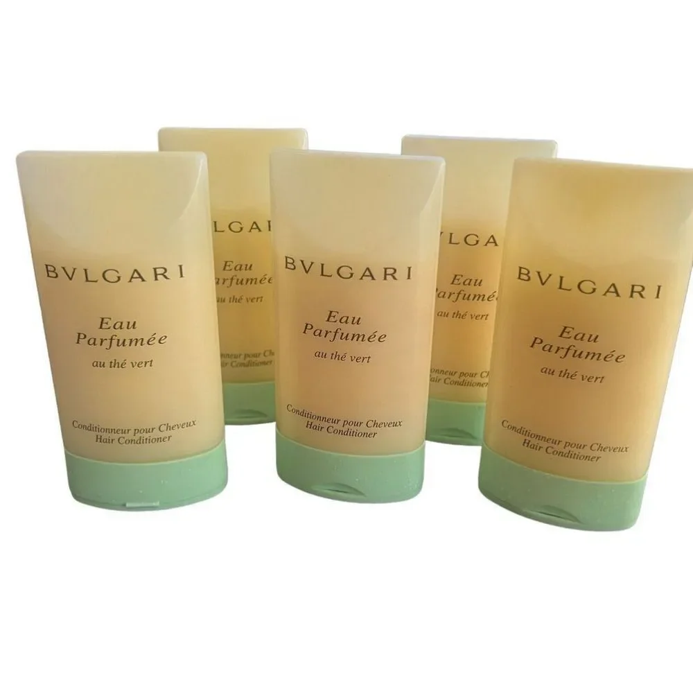 5 BVLGARI EAU PARFUMÉE AU THE VERT 2.5 fl.oz HAIR CONDITIONER Total 12.5 fl.oz.